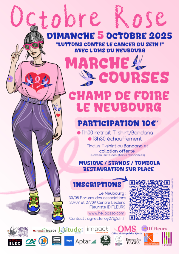 Affiche d'octobre rose 2025